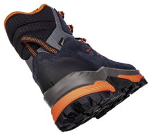 Lowa Wanderschuhe Randir Mid GTX (Trekking, Veloursleder, wasserdicht) navyblau/flame Herren